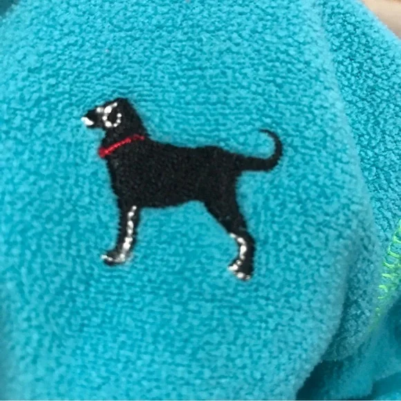 The Black Dog Kids Blue Quarter-Zip Fleece Pullover Size 18 months - Picture 11 of 12